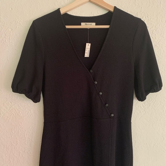 Madewell Cross Front Button Dress - Picture 5 of 9